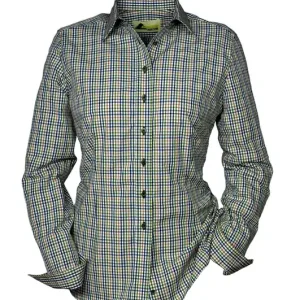 Skogen Damen Bluse Karo, Natur / Bunt Zertifiziert